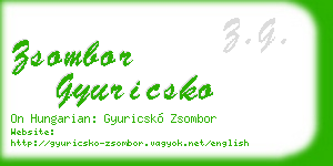 zsombor gyuricsko business card