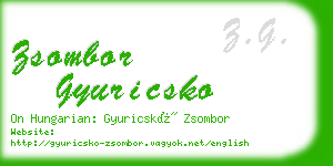 zsombor gyuricsko business card